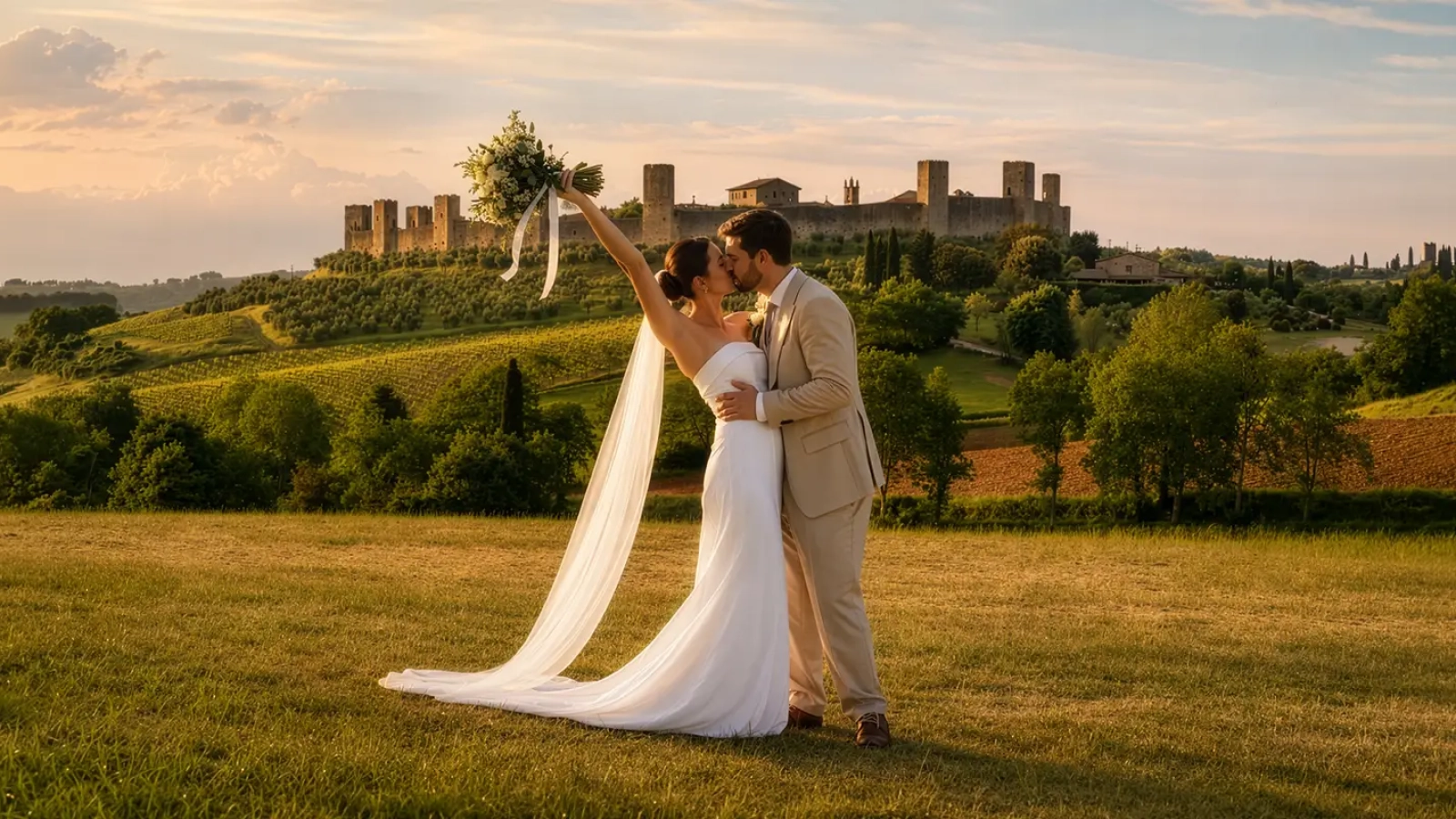 Fotografo matrimonio in Toscana durante una cerimonia in villa