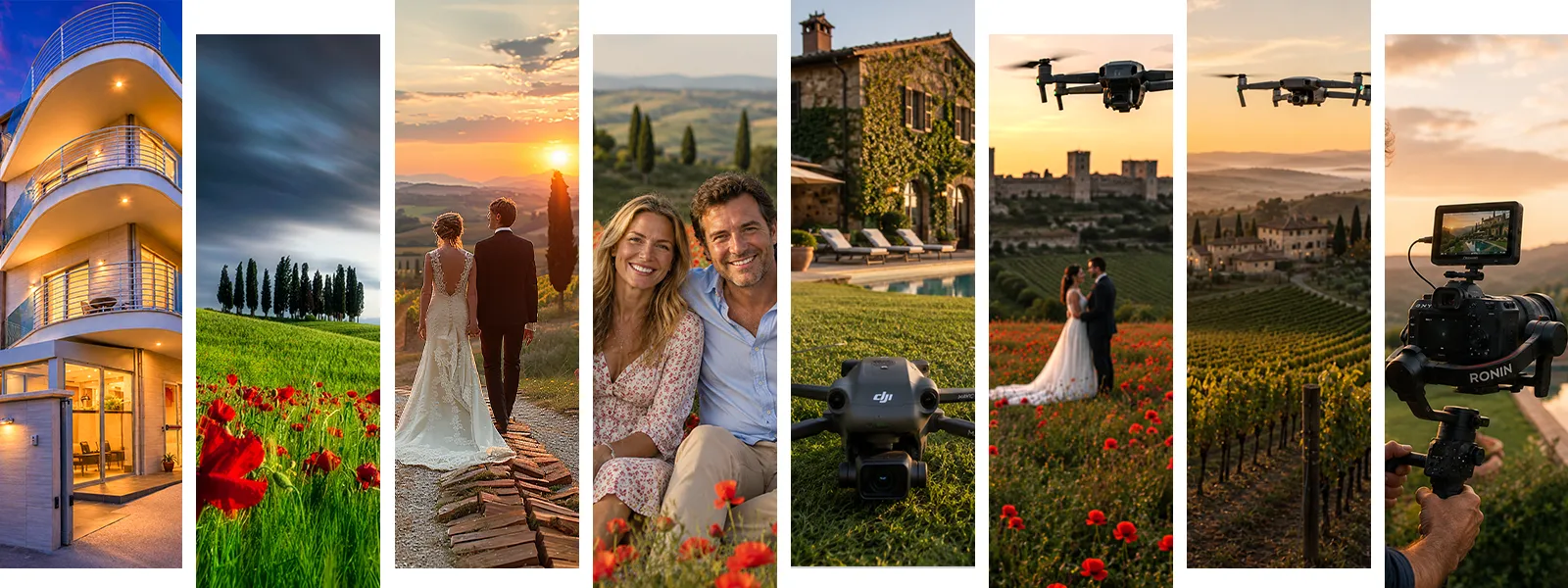 Fotografo e videomaker in Toscana per ville, hotel, agriturismi e matrimoni