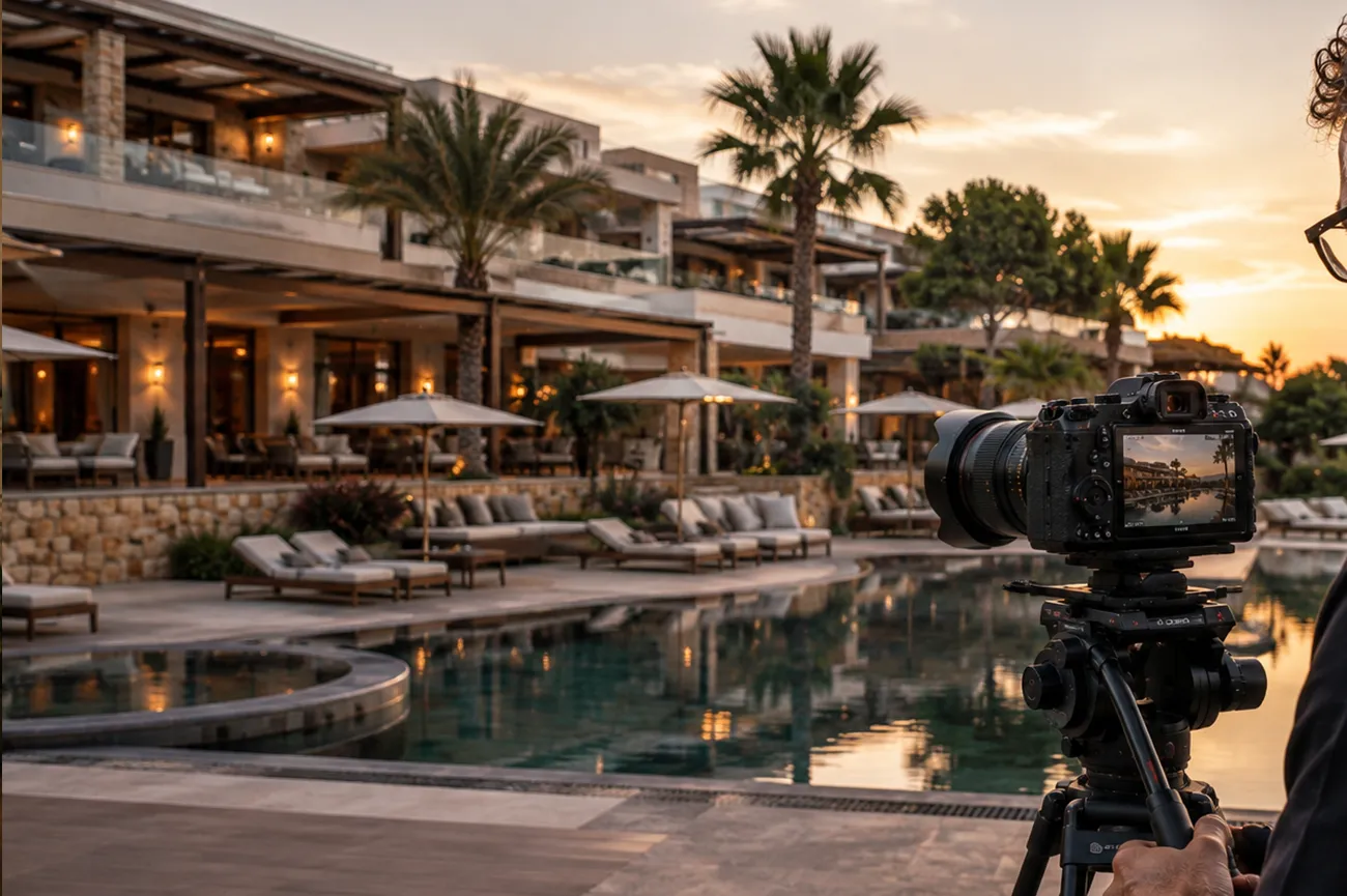 Riprese video professionali di interni per villa e struttura ricettiva in Toscana