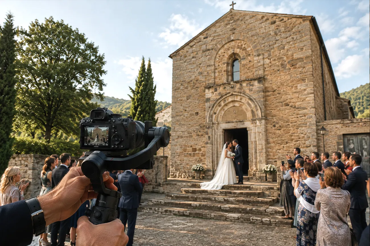 Videomaker matrimonio in Toscana con riprese cinematografiche