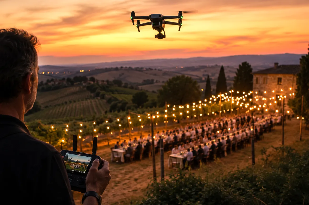 Riprese video matrimonio in villa storica in Toscana