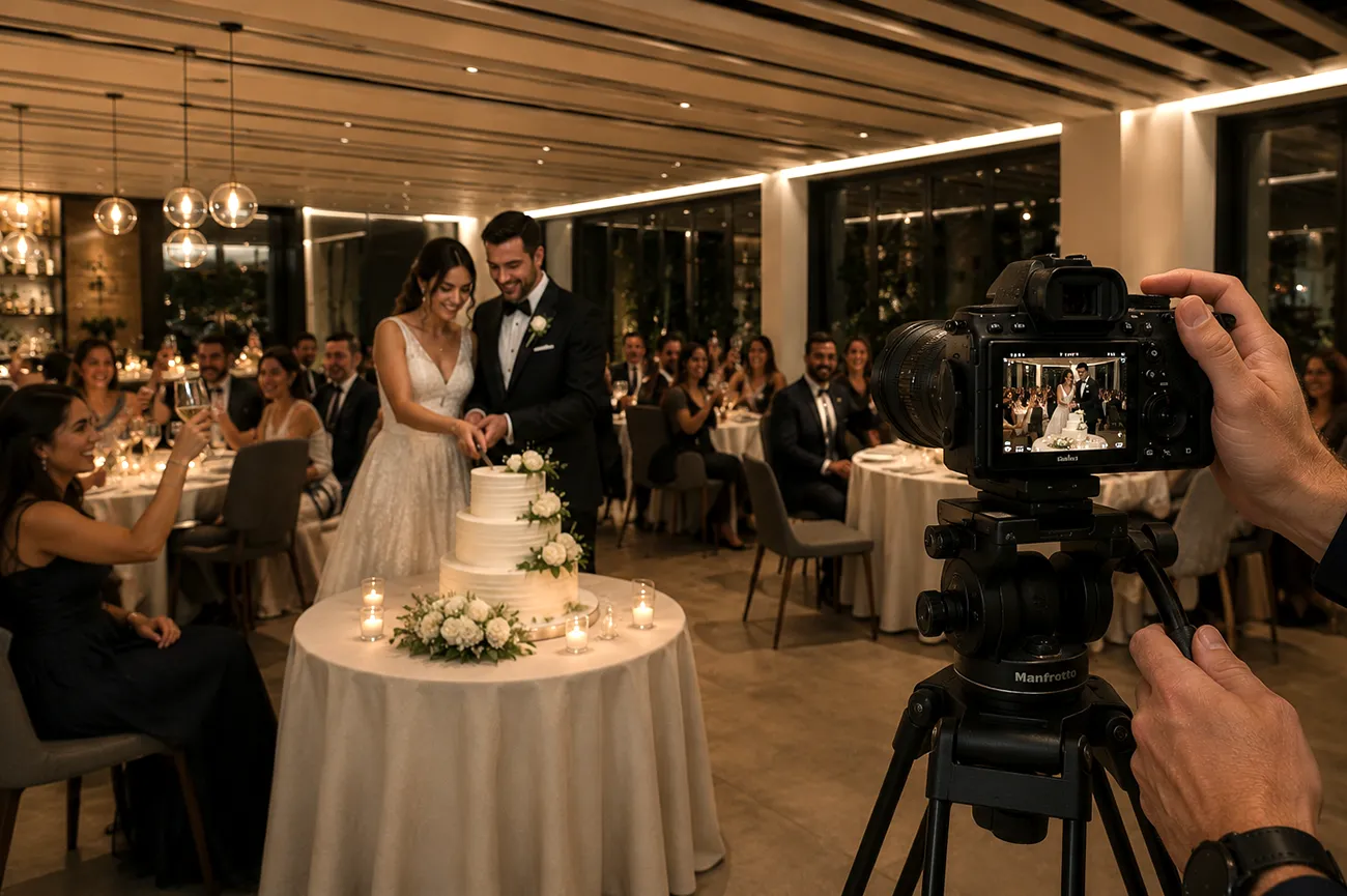 Riprese drone matrimonio in Toscana presso una villa di campagna