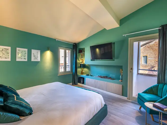 Camera di hotel fotografata per struttura ricettiva