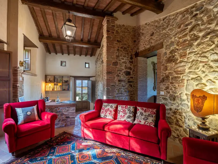 Salone di villa storica in Toscana
