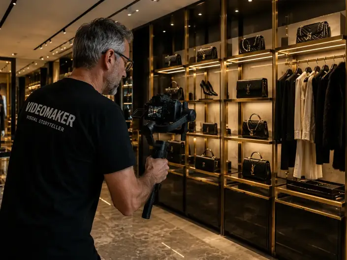 videomaker che realiza video per negozi di lusso in toscana