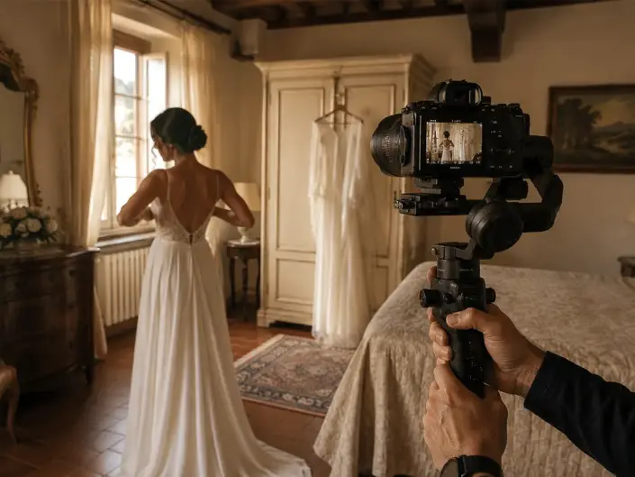 Video matrimonio con in villa nelle crete senesi in Toscana